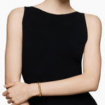 Sculpted Cable Bracelet in 18K Yellow Gold, 8.5mm