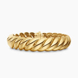 SCULPTED CABLE BRACELET 18K Yellow Gold, 14mm