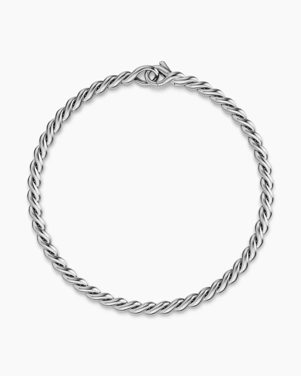 SCULPTED CABLE CHAIN BRACELET Sterling Silver, 3.7mm