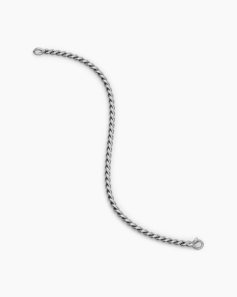 SCULPTED CABLE CHAIN BRACELET Sterling Silver, 3.7mm