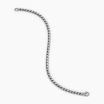 SCULPTED CABLE CHAIN BRACELET Sterling Silver, 3.7mm