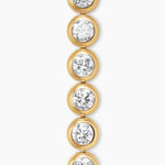 BEZEL SET TENNIS BRACELET 18K Yellow Gold with Diamonds, 4.7mm
