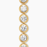 BEZEL SET TENNIS BRACELET 18K Yellow Gold with Diamonds, 4.7mm