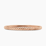 SCULPTED CABLE BANGLE BRACELET 18K Rose Gold, 4.6mm