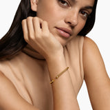 CABLESPIRA® FLEX BRACELET 18K Yellow Gold with Citrine and Diamonds, 4mm