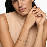 CABLE FLEX® BRACELET Sterling Silver with Citrine and Diamonds, 4mm
