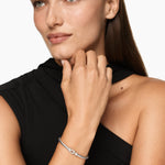 CABLE FLEX® BUCKLE BRACELET Sterling Silver with Diamonds, 4mm