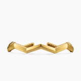 Zig Zag Stax Cuff Bracelet in 18K Yellow Gold, 5mm