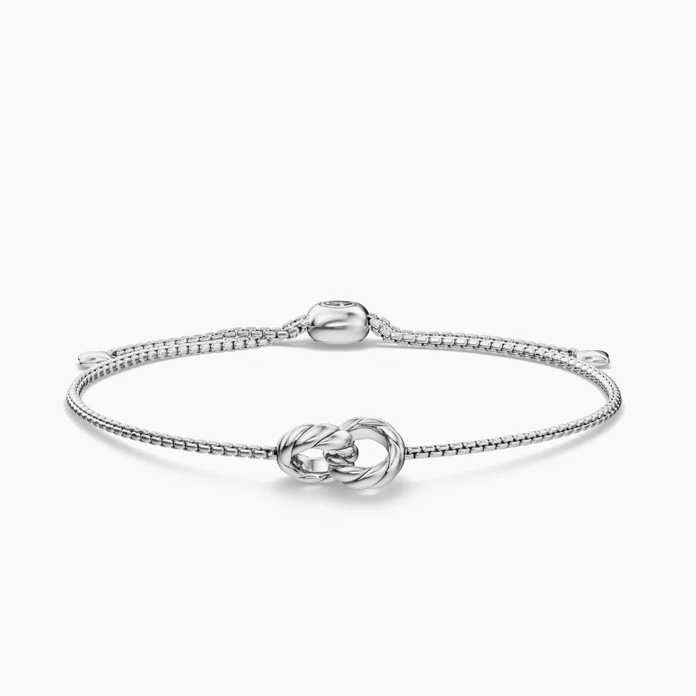 SCULPTED CABLE CHAIN BRACELET Sterling Silver, 8mm