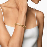 DY Madison® Chain Bracelet in 18K Yellow Gold with Diamonds, 11mm