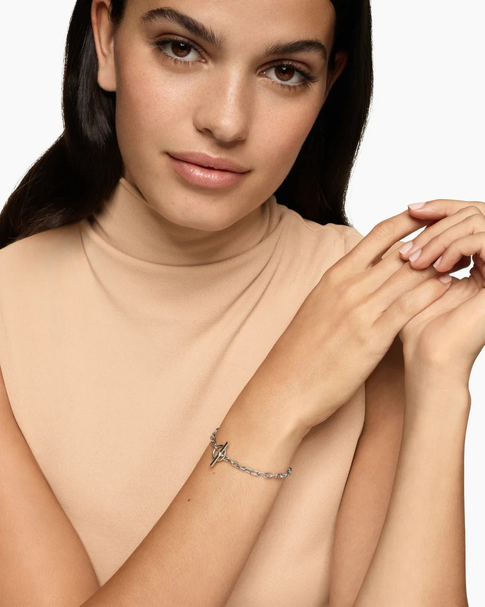 DY Madison Toggle Chain Bracelet in Sterling Silver, 3mm