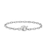 DY Madison Toggle Chain Bracelet in Sterling Silver with Diamonds