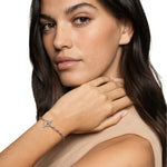 DY Madison Toggle Chain Bracelet in Sterling Silver with Diamonds