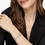 DY MERCER® TWO ROW CUFF BRACELET Sterling Silver, 8mm