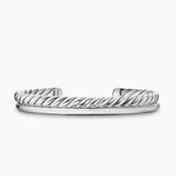 DY MERCER® TWO ROW CUFF BRACELET Sterling Silver, 8mm
