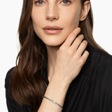 Cable Flex X Station Bracelet Sterling Silver with Diamonds, 4mm