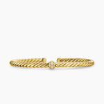 CABLESPIRA® FLEX STATION BRACELET 18K Yellow Gold with Diamonds, 4mm