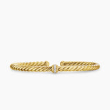CABLESPIRA® FLEX STATION BRACELET 18K Yellow Gold with Diamonds, 4mm