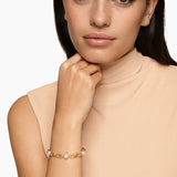 DY MADISON® PAVÉ BEAD CHAIN BRACELET 18K Yellow Gold with Diamonds, 6mm