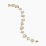Starburst Pavé Tennis Bracelet 18K Yellow Gold with Diamonds, 12.3mm