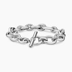 DY Mercer® Chain Bracelet Sterling Silver with Diamonds, 8mm