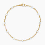 PEARL CLASSICS STATION BRACELET 18K Yellow Gold, 3.5mm