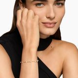 PEARL CLASSICS STATION BRACELET 18K Yellow Gold, 3.5mm