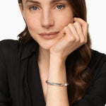 Cable Flex® Bracelet Sterling Silver with 14K Yellow Gold and Pearls, 6mm