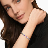 CABLE FLEX® BRACELET Sterling Silver with Amethyst and Diamonds, 6mm