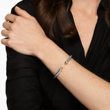 CABLE FLEX® BRACELET Sterling Silver with Citrine and Diamonds, 6mm