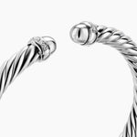 Cable Flex® Bracelet Sterling Silver with Diamonds, 6mm
