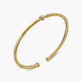 Micro Cablespira® Flex Center Station Bracelet 18K Yellow Gold, 2.6mm