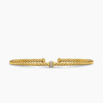 Micro Cablespira® Flex Center Station Bracelet 18K Yellow Gold, 2.6mm