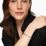 Cable Flex® X Bracelet Sterling Silver with Diamonds, 6mm