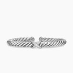 Cable Flex® X Bracelet Sterling Silver with Diamonds, 6mm
