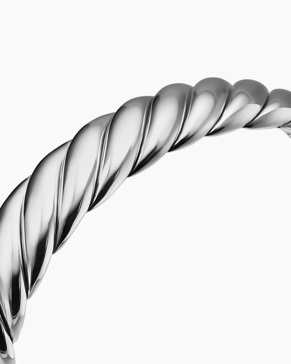SCULPTED CABLE FLEX BRACELET Sterling Silver, 11mm