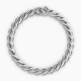 SCULPTED CABLE CHAIN BRACELET Sterling Silver, 5.7mm