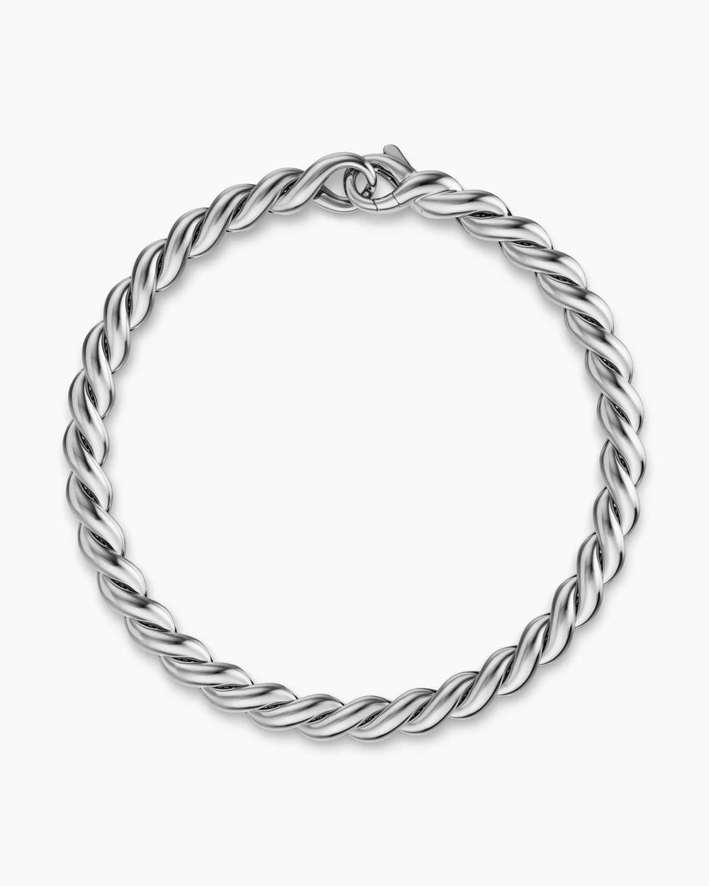 SCULPTED CABLE CHAIN BRACELET Sterling Silver, 5.7mm