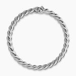 SCULPTED CABLE CHAIN BRACELET Sterling Silver, 5.7mm