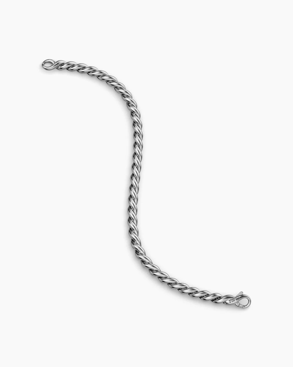 SCULPTED CABLE CHAIN BRACELET Sterling Silver, 5.7mm
