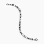 SCULPTED CABLE CHAIN BRACELET Sterling Silver, 5.7mm