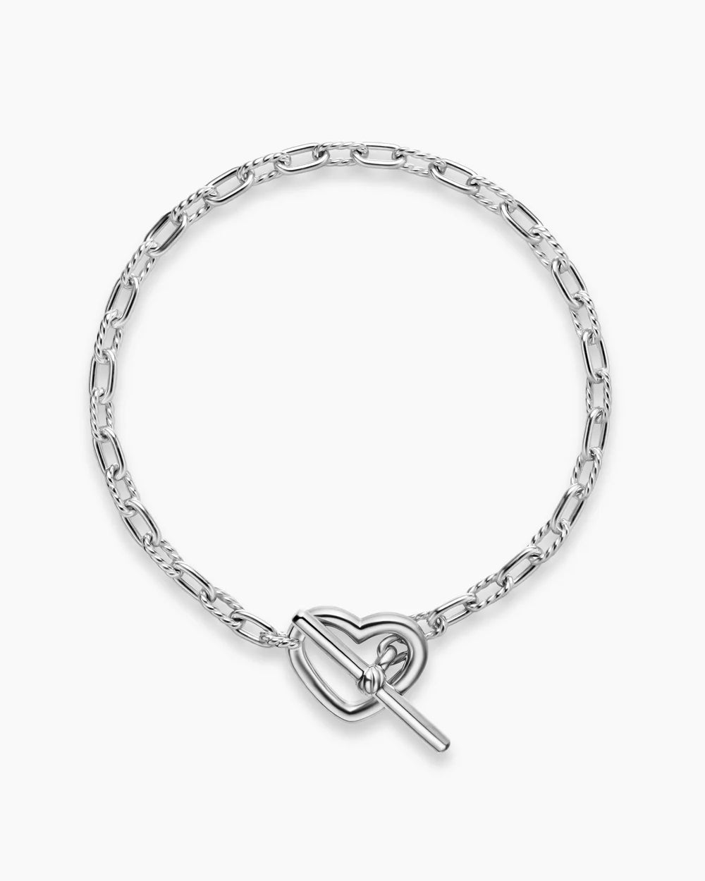 DY Madison® Heart Toggle Chain Bracelet Sterling Silver, 3mm