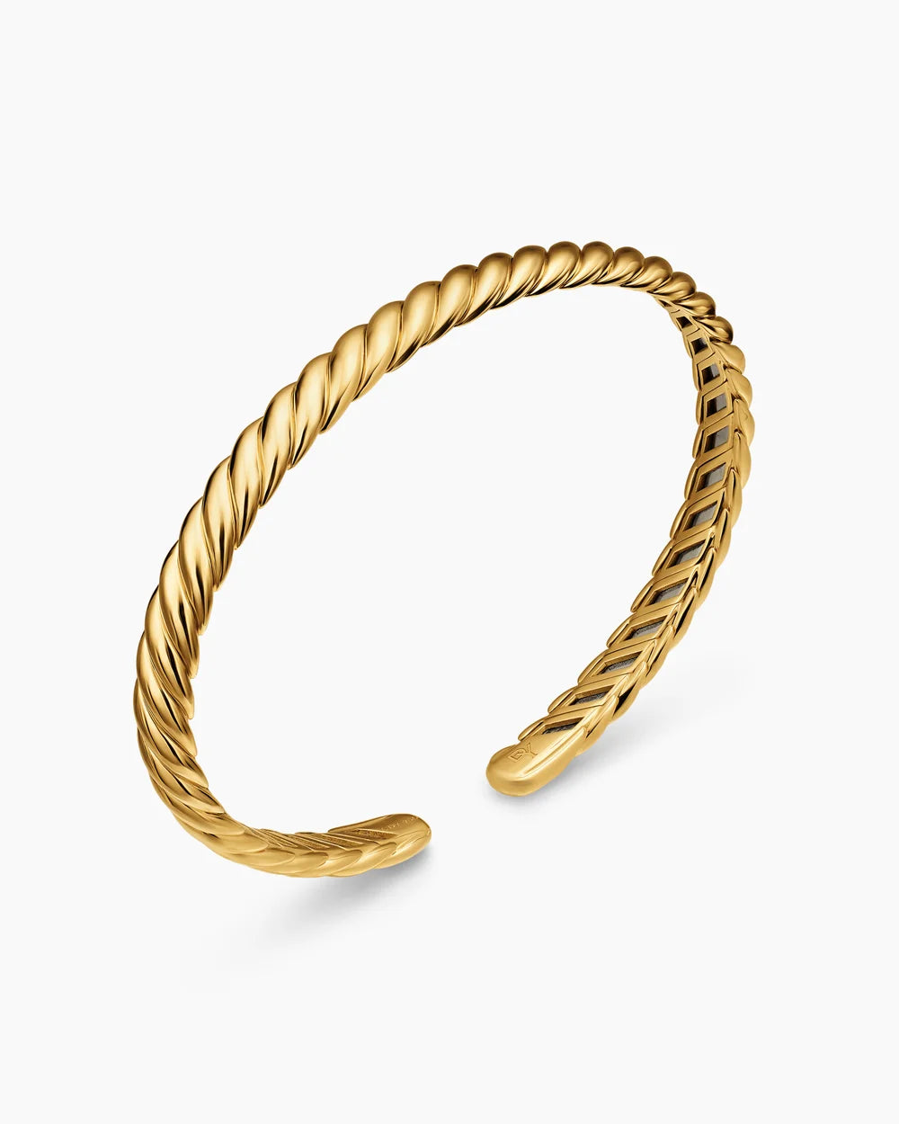 SCULPTED CABLE FLEX BRACELET 18K Yellow Gold, 5mm