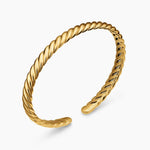 SCULPTED CABLE FLEX BRACELET 18K Yellow Gold, 5mm