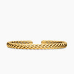 SCULPTED CABLE FLEX BRACELET 18K Yellow Gold, 5mm