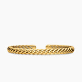 SCULPTED CABLE FLEX BRACELET 18K Yellow Gold, 5mm