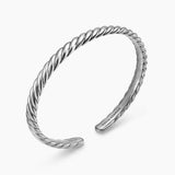 SCULPTED CABLE FLEX BRACELET Sterling Silver, 5mm