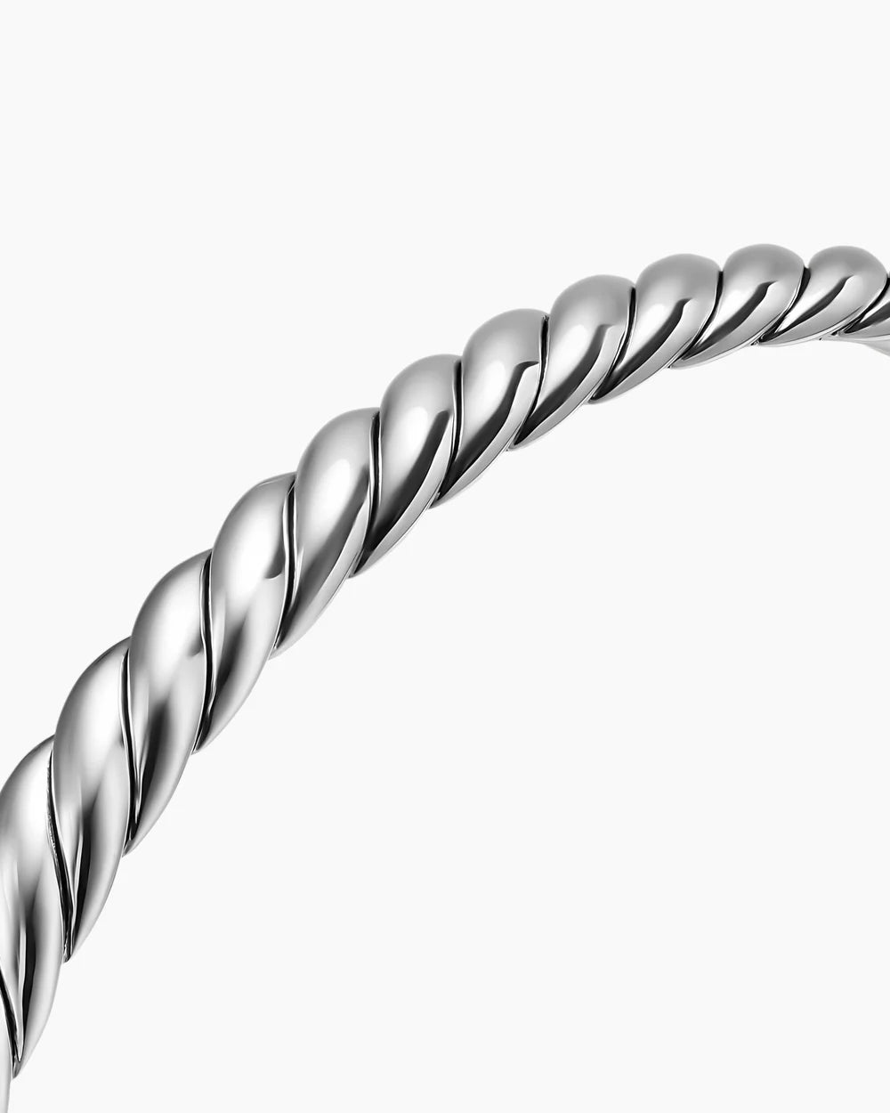SCULPTED CABLE FLEX BRACELET Sterling Silver, 5mm