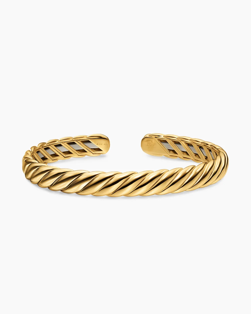 SCULPTED CABLE FLEX BRACELET 18K Yellow Gold, 7.5mm