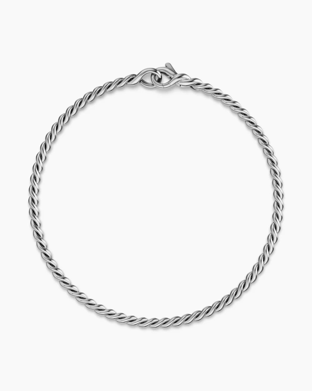 SCULPTED CABLE CHAIN BRACELET Sterling Silver, 2.7mm
